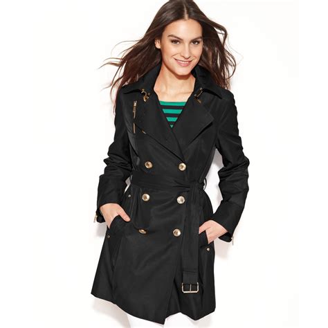 michael kors trench coat|michael kors belted trench coats.